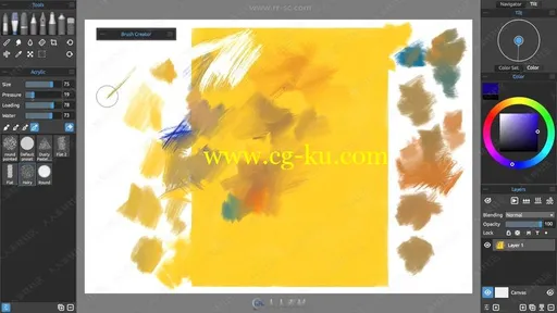 Rebelle 3水彩水墨数字绘画自学课程视频教程的图片1