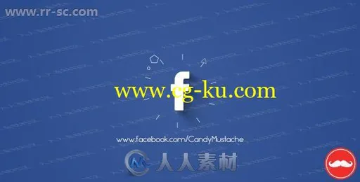简洁不同背景社交软件小图标logo动画演绎AE模板的图片1