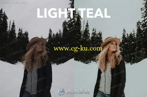 人物外景胶片质感高饱和度明暗色调Lightroom模板的图片2