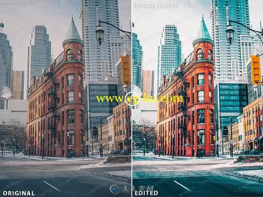 现代都市灯火电影效果时尚色调PS模版Lightroom模板的图片1