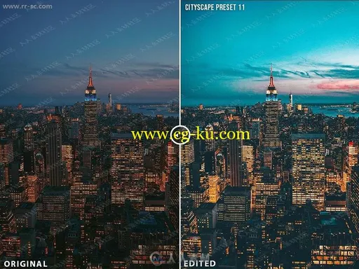 现代都市灯火电影效果时尚色调PS模版Lightroom模板的图片3