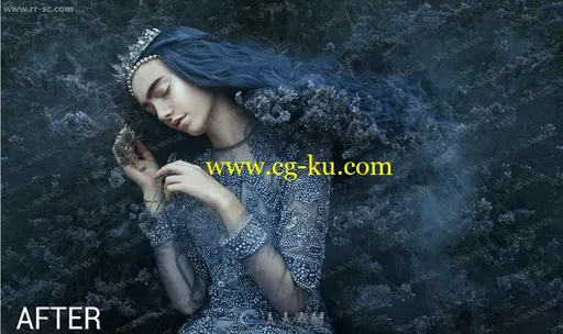 迷人童话魔法暗色凸显人像特效PS动作的图片1