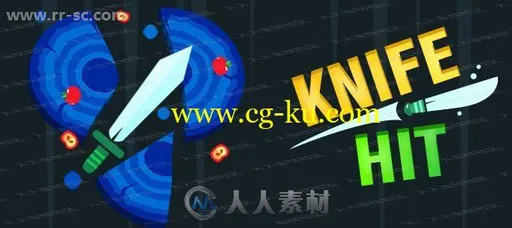 罗盘旋转刀扎木板小游戏整体项目Unity游戏素材资源的图片1