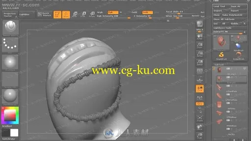 ZBrush未来宇宙战士雕刻制作视频教程的图片2