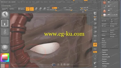 ZBrush未来宇宙战士雕刻制作视频教程的图片3
