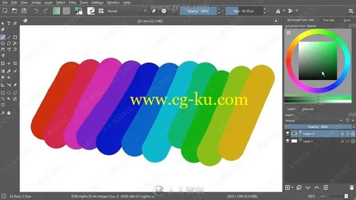 Krita数字绘画基础技能训练视频教程的图片1