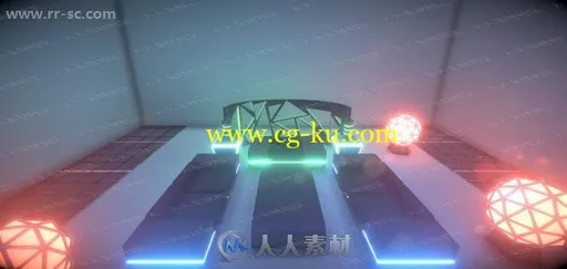 科技感多彩霓虹灯物件3D魔性Unity游戏素材资源的图片3