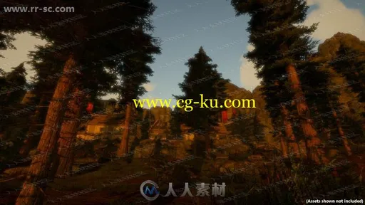 动态昼夜模块化云天空闪电雷击树丛天气系统工具Unity游戏素材资源的图片3