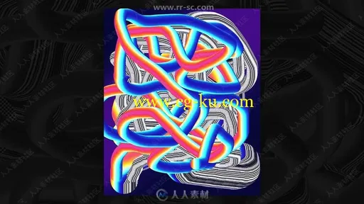 Photoshop抽象艺术海报实例制作视频教程的图片2