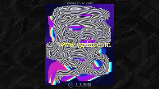 Photoshop抽象艺术海报实例制作视频教程的图片3