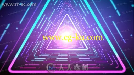 酷炫多边形科技感故障闪烁logo动画演绎AE模板的图片1