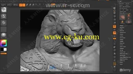 ZBrush人物角色数字雕刻流程实例训练视频教程的图片2