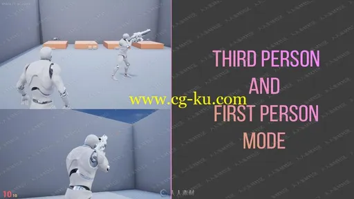 第三人称多人模式精准射击游戏蓝图Unity游戏素材资源的图片1