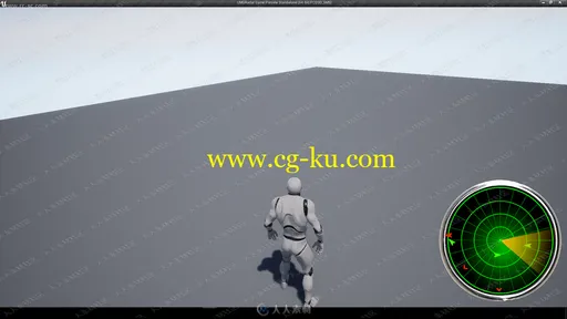 雷达跟踪360度无死角效果显示蓝图UE4游戏素材资源的图片2