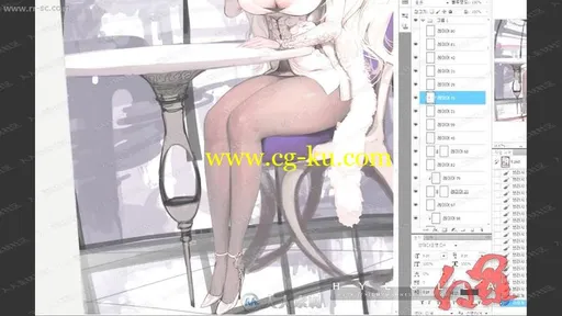 韩国CG画师金炯燮“血羅”角色设计视频教程的图片2