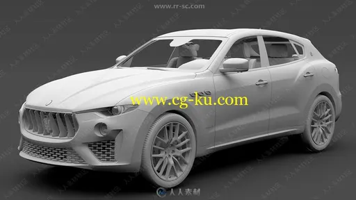 玛莎拉蒂Maserati Levante S Q4 GranSport 2019款汽车高精度3D模型的图片1