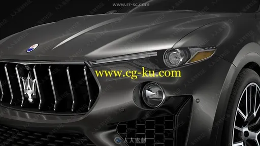 玛莎拉蒂Maserati Levante S Q4 GranSport 2019款汽车高精度3D模型的图片2