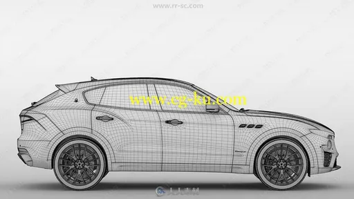 玛莎拉蒂Maserati Levante S Q4 GranSport 2019款汽车高精度3D模型的图片3