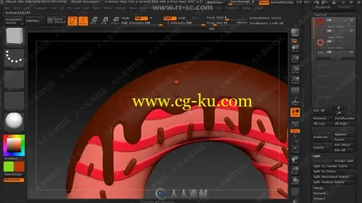 3D卡通角色从概念建模数字雕刻到插画制作视频教程的图片3