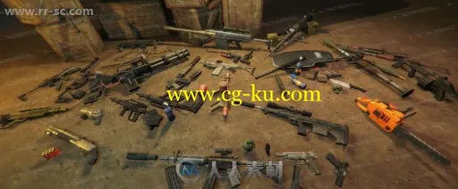 34组第一视角武器刀步枪爆破3D模型Unity游戏素材资源的图片2