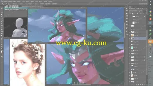 国人画师疯景插画卡通网络班第一期中的图片2