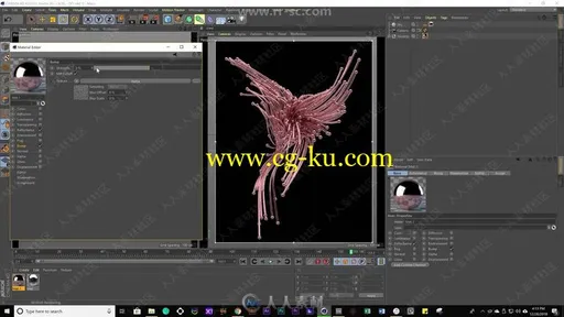 Cinema 4D概念抽象艺术几何图形实例制作视频教程的图片3