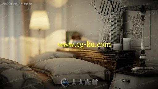 温馨欧式公寓家居格局家具3D模型Unity游戏素材资源的图片2