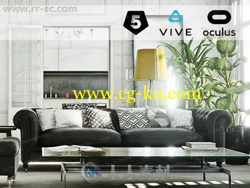 温馨欧式公寓家居格局家具3D模型Unity游戏素材资源的图片3