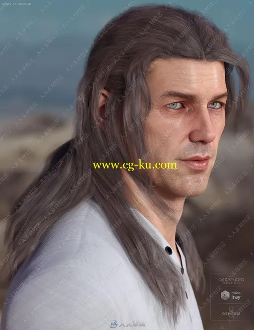 Christian 8 Pro多组青年男性帅气硬朗造型3D模型合集的图片1