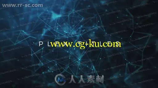 科技分子组成元素背景标题动画AE模版的图片1