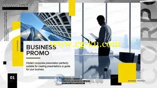 丰富独特专业企业宣传介绍幻灯片AE模版的图片1