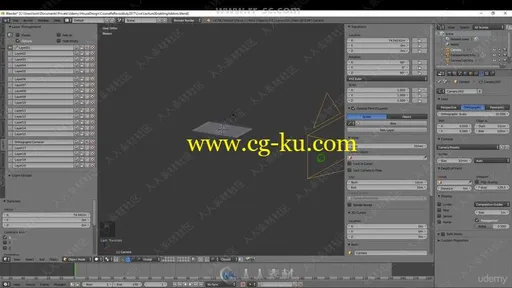 Blender室内设计绘图布局视频教程的图片1