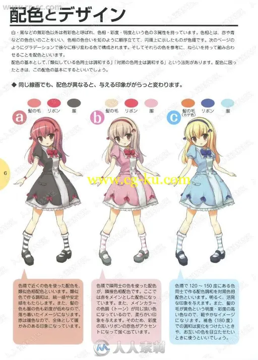 萌绘系列CG萌少女绘画日文原版书籍杂志六本合集的图片2