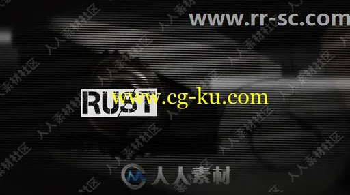 悬疑科幻电影失帧闪烁效果影视片头AE模板的图片1