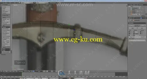 Blender游戏武器3D模型实例制作完整培训视频教程的图片1