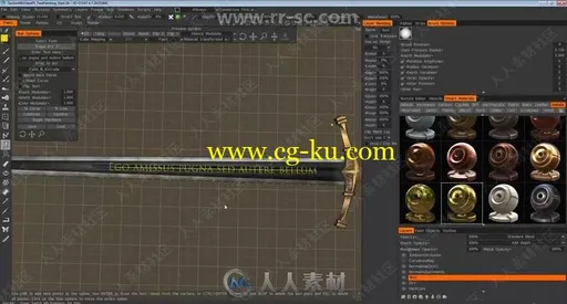 Blender游戏武器3D模型实例制作完整培训视频教程的图片2