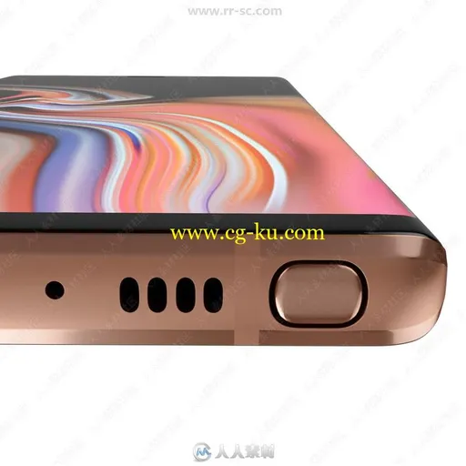三星Note 9与苹果Iphone  XS Max手机全颜色3D模型合集的图片1