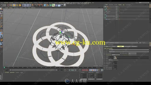 C4D科幻加载界面实例制作视频教程的图片3
