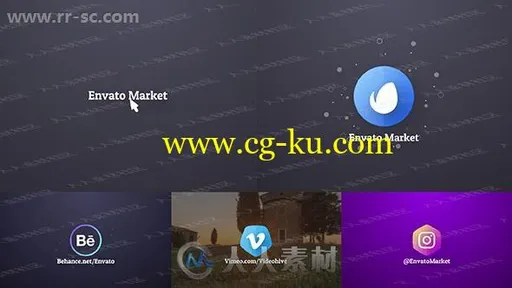 创意点击链接跳转logo动画演绎AE模板的图片1