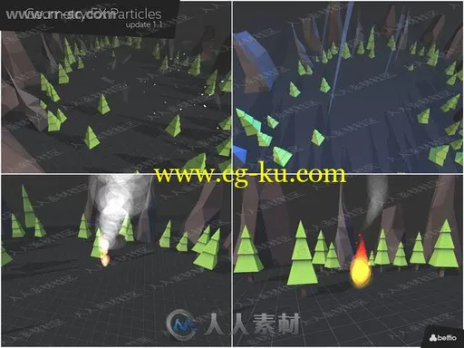 300组几何卡通多彩凌乱精灵效果粒子系统Unity游戏素材资源的图片3