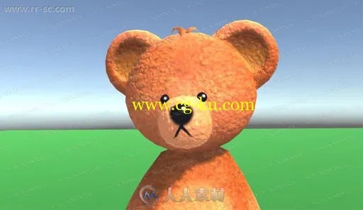 超萌可爱动画动作熊猫泰迪熊娃娃3D模型Unity游戏素材资源的图片3