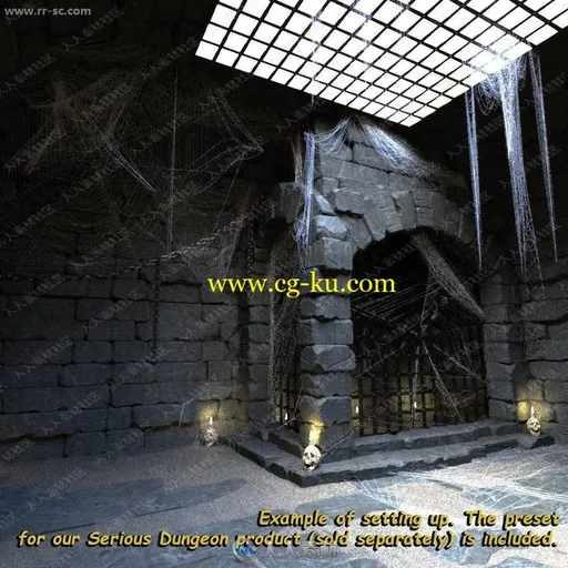 25组不同形态地牢蜘蛛网3D模型的图片2