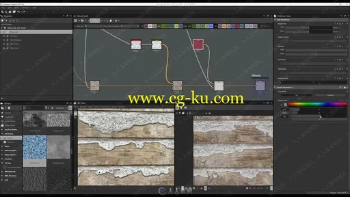 Substance Designer木质植物贴图实例制作视频教程合集的图片2