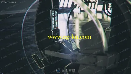 未来科技精密飞行快艇战斗机3D模型的图片2