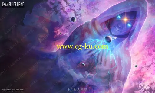 30组超炫星空艺术特效PS笔刷合集的图片2