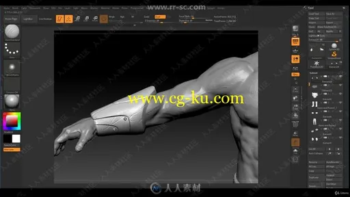 ZBrush游戏人物角色实例雕刻训练视频教程的图片2
