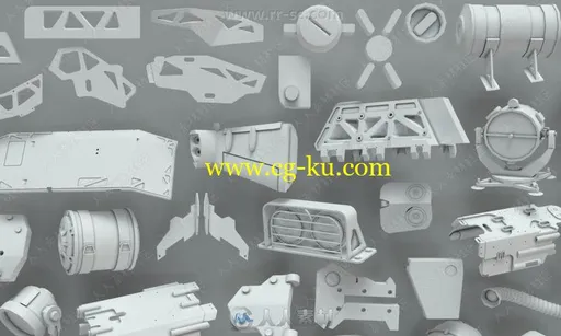 268组高品质金属机械零件3D模型合集的图片3