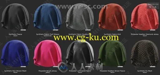 20组高品质针织物布料Substance Painter材质合集的图片2