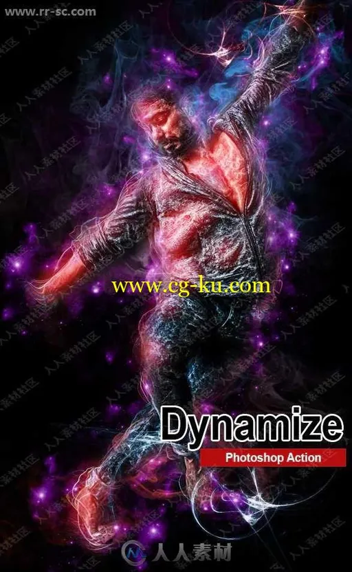 奇妙多彩气体动态动画效果特效PS动作的图片1