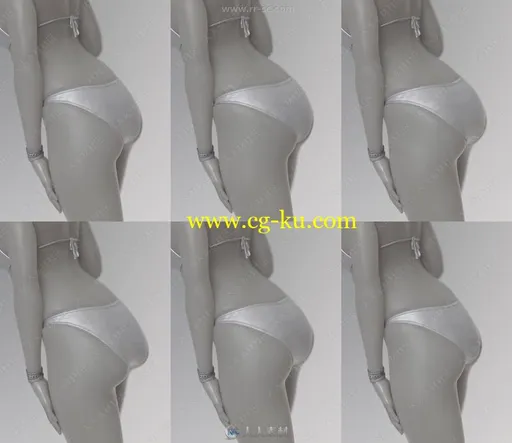 女性完整臀部形状控制3D模型合集的图片1